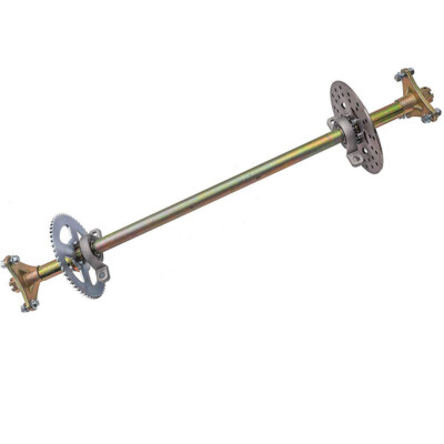 740mm Rear Axle Assembly w/Pillow Block for Go Kart Golf Cart ATV Quad Mower 29'