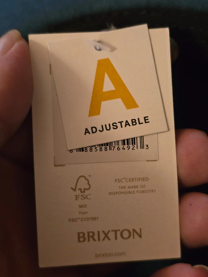 New! Brixton LEIGH Wool FELT FEDORA Hat Adjustable - Image 2 of 4