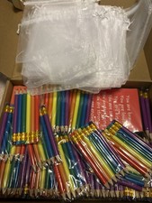 Spakon Inspirational Party Favor Pencil Set w/ Affirmation Cards, Multicolor