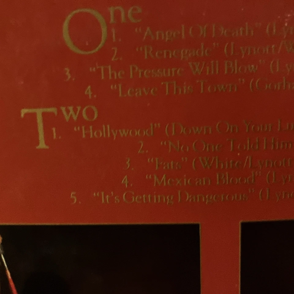 Thin Lizzy - Renegade LP Warner Bros. 1981 VINYL RECORD Foto 3 de 4