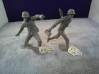 Vintage 1963 Louis Marx Co Toy Soldier Green WWII Army Men 5-1/2"