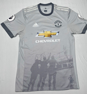 adidas Manchester United Alexis #7 2017-18 Jersey Gray Mens L Authentic adiZero