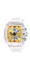Activa X Invicta ACW2398-003 Men's 44.3mm Analog Digital Watch White Gold NIB