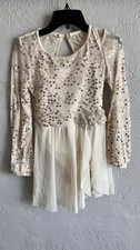 Weissman Size MC Gold With Sequins Modest Ballet Or Lyrical Costume
