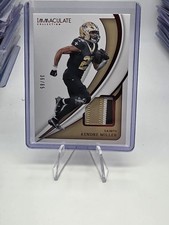 Kendre Miller 2024 Panini Immaculate #91 Red 3 Color Patch /65 Saints 