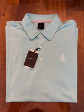 NWT MEN'S DUNNING GOLF POLO, SIZE: L, COLOR: RIVIERA (M5.26)