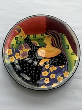 Mary Naylor, Lady Henriksen With Wine Glass Console Bowl Rare