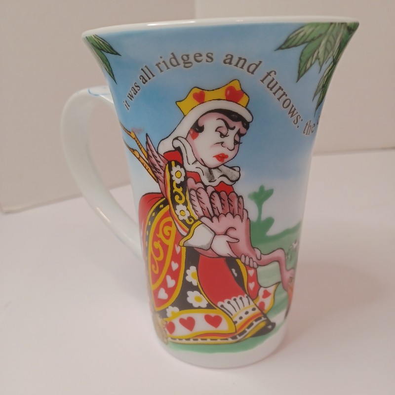 Alice in Wonderland Mug Cafe Paul Cardew 2010 Red Queen Croquet Hedgehogs Cup