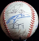 2009 CHICAGO CUBS TEAM (27) KOSUKE FUKUDOME AUTOGRAPHED OML BASEBALL