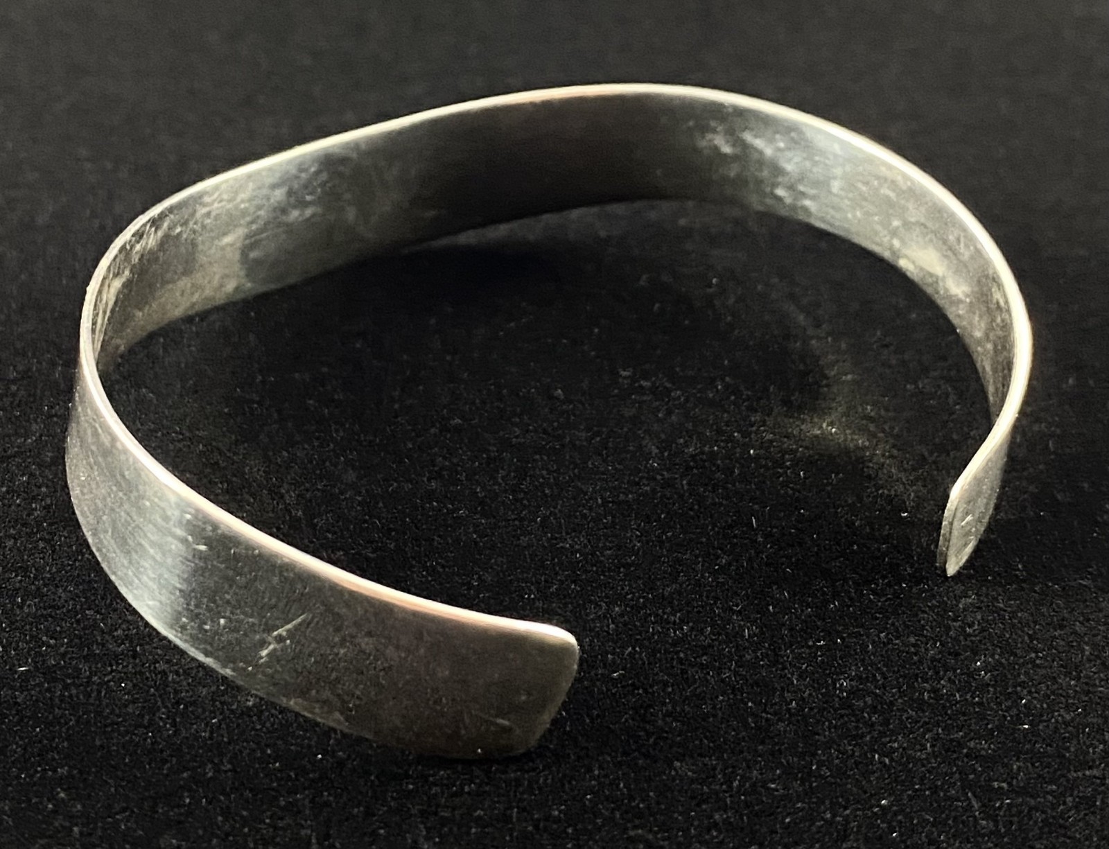 Attractive Sterling Silver Solid Cuff Bracelet Si… - image 3