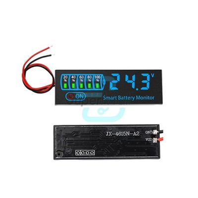 LED Digital Lead Acid Lithium Li-ion Battery Capacity Level Indicator Voltmeter