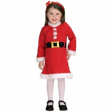 Santa Girl Mrs Santa Claus Chirstmas Festival Toddler Girls Costume