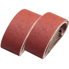 24 Pcs 3 Inch x 24 Inch Sanding Belts,Aluminum Oxide Belt Sander Sandpaper (8...