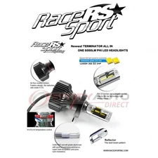 Race Sport H13TLED Headlight Conversion Kit for Electrical Lighting Body mq