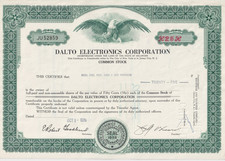 DALTO ELECTRONICS CORPORATION, Delaware 1970, HWP