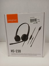 Creative Labs HS-230 Headset With Noise Cancelling Microphone