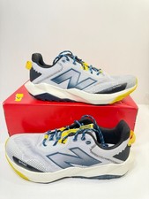7. New Balance Men's DynaSoft Nitrel V6 Trail Running Shoe, Blue/Yellow, US 11