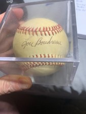 LOU BOUDREAU CLEVELAND INDIANS SIGNED OFFICIAL AL BASEBALL EXCELLENT