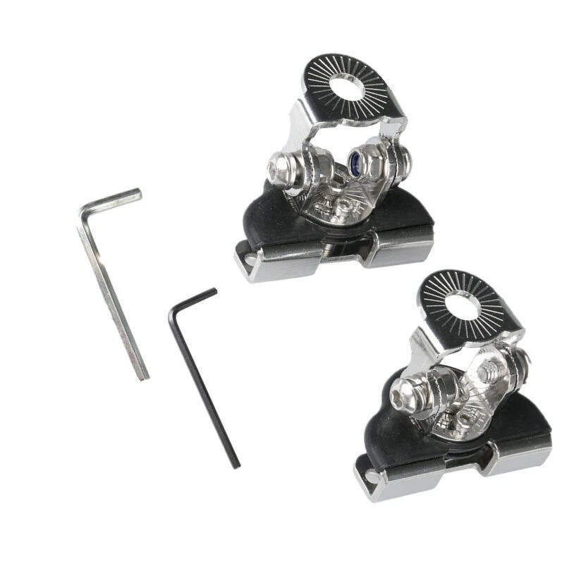 A Pair Stainless Steel Off-Road A Pillar Hood Light Mount Bracket Clamp Holder - Image 2 of 4