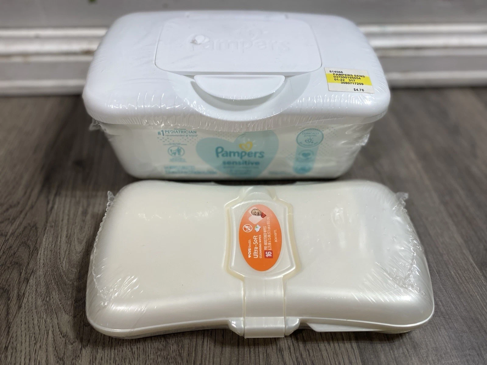 Vintage Pampers Baby Wipes Dispenser Pop Up Plastic Container New