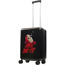 Friday The 13th 22.5 Inch Carry-On Luggage, Hardshell Rolling Suitcase with S...