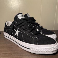 Buy Size 9.5 - Stussy x Converse One Star Low Black online | eBay