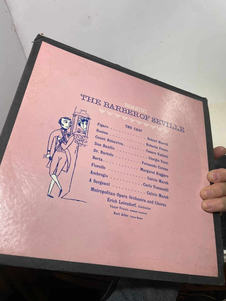 Metropolitan Opera Production Россини Эрик Лейнсдорф Севильский цирюльник RCA - Изображение 3 из 4