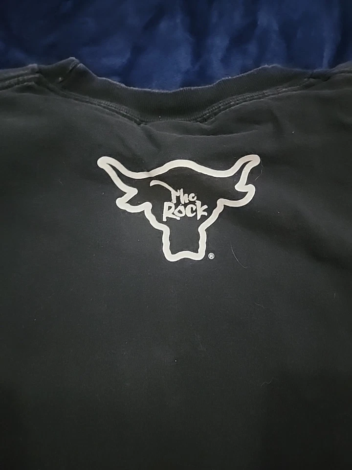 Camisa WWE The Rock Adulto XL Negra Auténtica Just Bring It Dwayne Johnson 2013 Foto 4 de 4