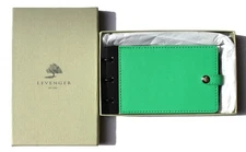 LEVENDER Prestige Leather Circa  3 x 5 Jotlet / Hand-Sized Jotter in Kelly Green
