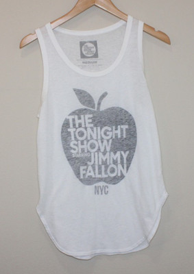 VTG The Tonight Show with Jimmy Fallon Medium white sleeveless t-shirt tank top
