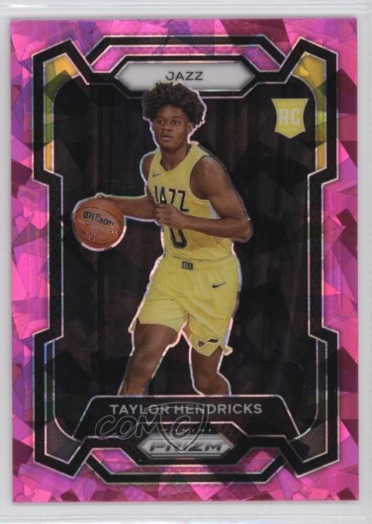 2023-24 Panini Prizm Pink Ice Prizm Taylor Hendricks #161 Rookie RC 12g7