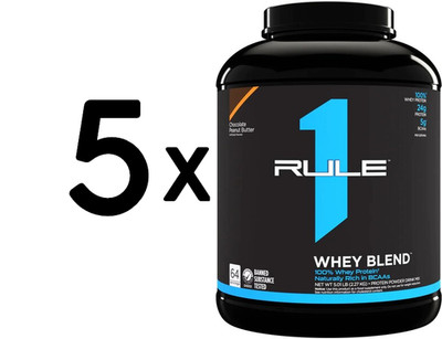 5 x Rule One R1 Whey Blend, Chocolate Peanut Butter - 2270g (43,17 EUR/kg)