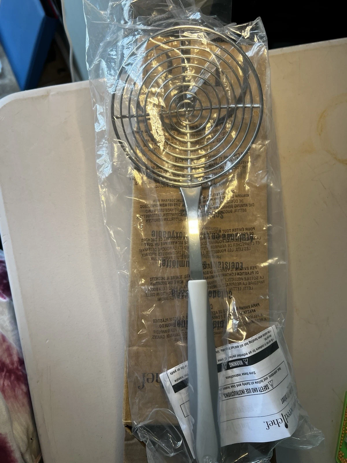 Pampered Chef Spider Strainer Stainless Steel, Dishwasher Safe, Model 100694