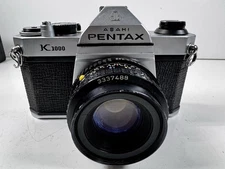 Asahi Pentax K1000, Comes with 50mm lens, works.