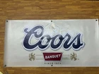 Coors Banquet Banner 48x24 Beer Sign Vintage Style Bar Decor Man Cave Garage