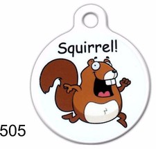 Pet Tags Personalized Pet ID tag for Dog and Cat Collar SQUIRRELL Made In USA