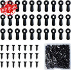 <!--F#f_0-->100Pcs Metal Picture Frame Turn Button Fasteners & Screws, Backing Clips Set<!--F/-->