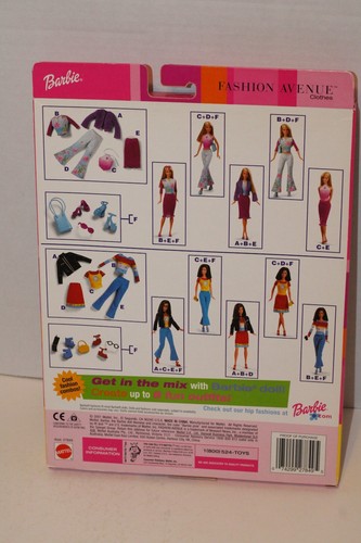 Barbie Fashion Avenue Mix 'N Match #27849 Tendenze turchesi 2001 Mattel J16 - Foto 5 di 6