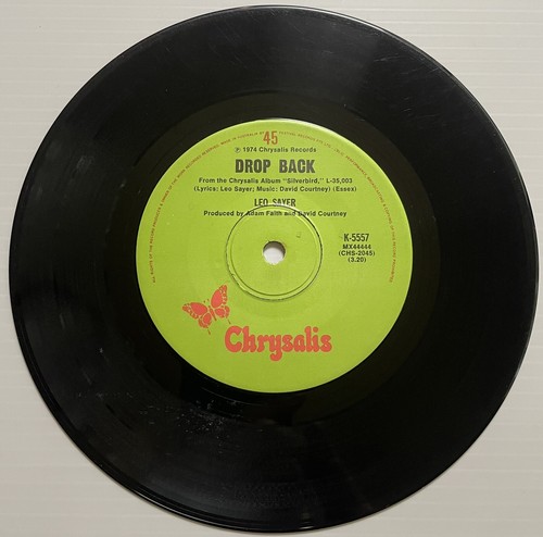 Leo Sayer One Man Band / Drop Back Vinyl Record 7” 45 RPM K-5557 Chrysalis 1974 - Picture 5 of 24
