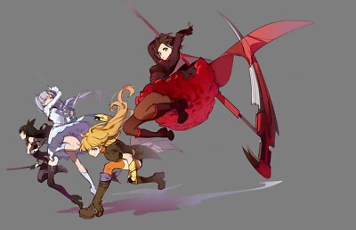 Anime ruby rose character rwby yang xiao long blake Playmat Gaming Mat