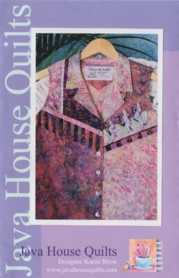 ''BLOUSE de BATIK'' UNCUT Sewing Pattern Misses' S-XL Java House Quilts #11464
