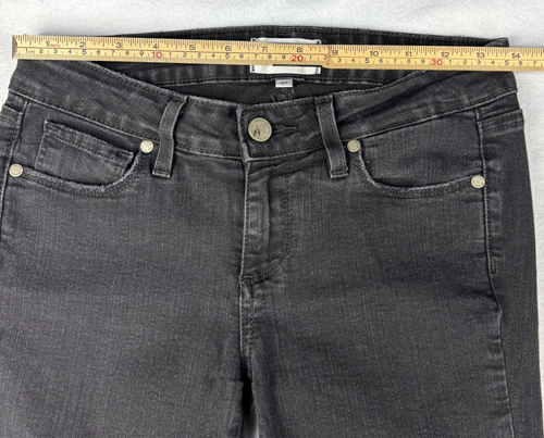 Paige Verdugo Skinny Ankle Crop Jeans Womens Size 26 Dark Rock Preppy USA Retro - Picture 9 of 11