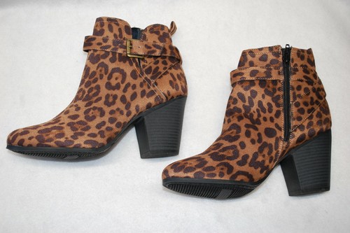 brown leopard boots