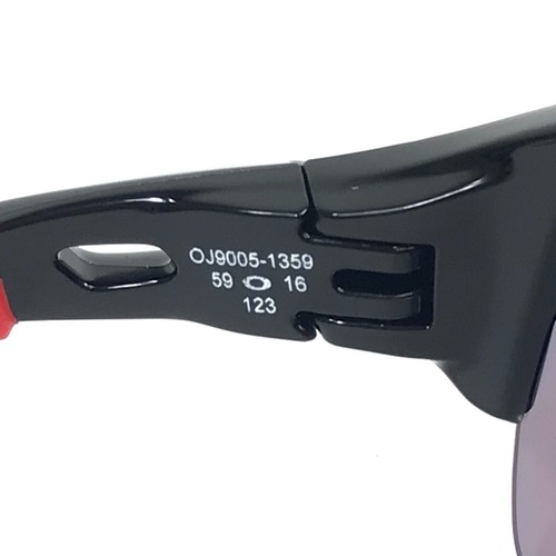 Oakley Kids Sunglasses Flak XS OJ9005-1359 Polished Black Red w/ Prizm Road Lens - Picture 12 of 13