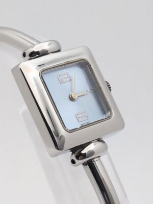 Gucci 1900L Women's Quartz Bangles Watch Light Blue Dial New