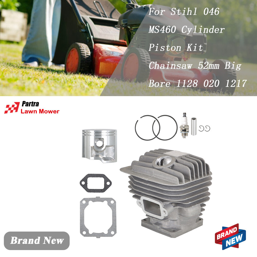 For 046 MS460 Cylinder Piston Kit Chainsaw 52mm Big Bore 1128 020