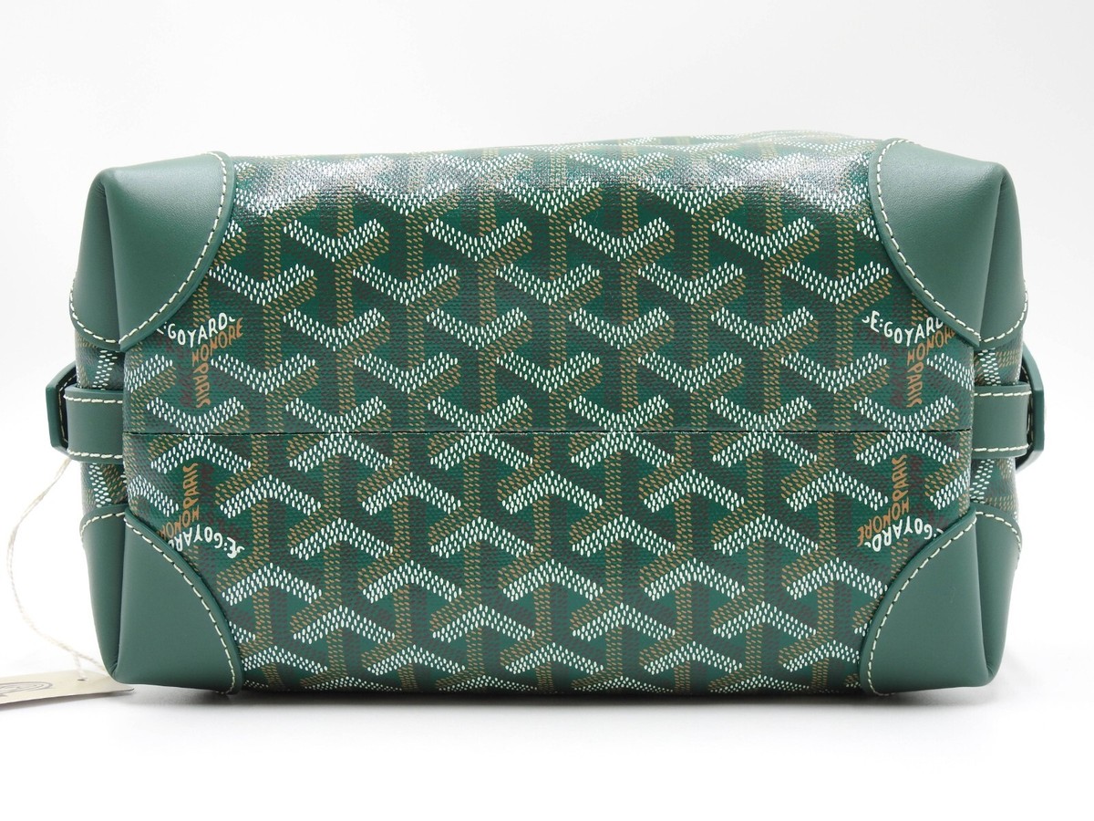 ちょん　GOYARD ポーチ Goyard Blue Chevron Print Coated Canvas Pochette Senat PM