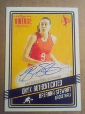 BREANNA STEWART 2021-22 Onyx Vintage Blue Ink On Card Signed Auto #/50