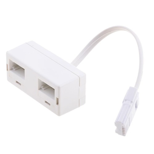 BT Telephone Modem Extension Cable Wire Male UK to Female UK RJ11 Splitter - Afbeelding 7 van 7
