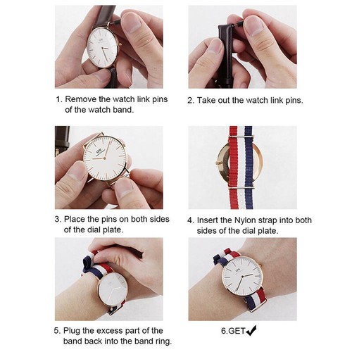 Nylon Watches Bands Sport Fabric Wrist Strap Replacement Wristband 18 20 22mm - Picture 4 of 20